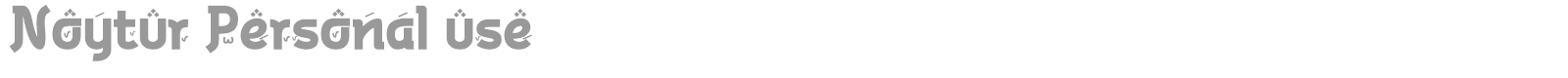 Noytur font preview
